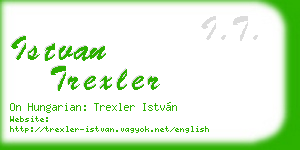 istvan trexler business card