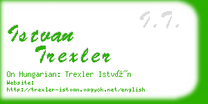 istvan trexler business card